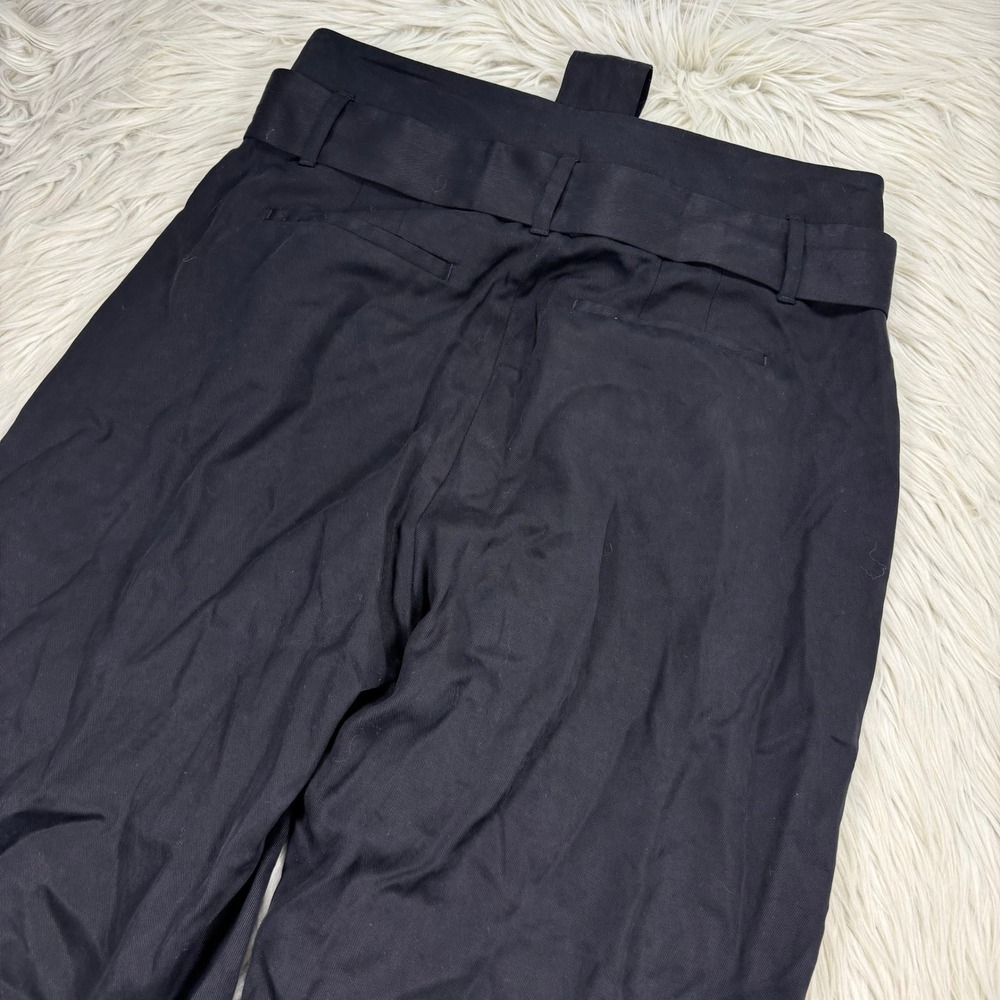 White House Black Market Women's 6 Black Cropped Wide Leg Trouser Pant Chic - Picture 8 of 8